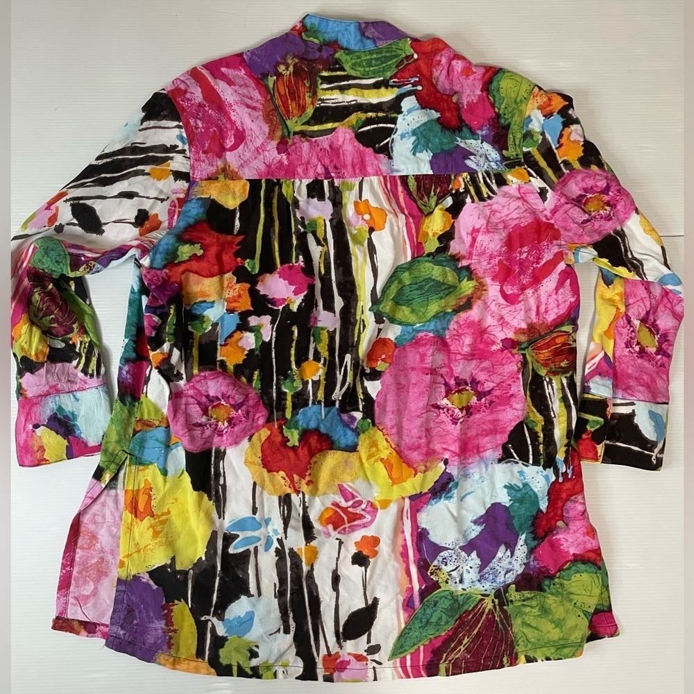 Jams World Colorful Floral Popover Bouquet Size Small - Picture 10 of 11